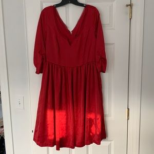 Hot Topic Outlander red satin dress size large